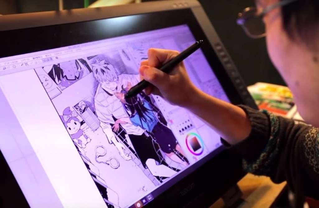 Dibujando manga con tableta gráfica