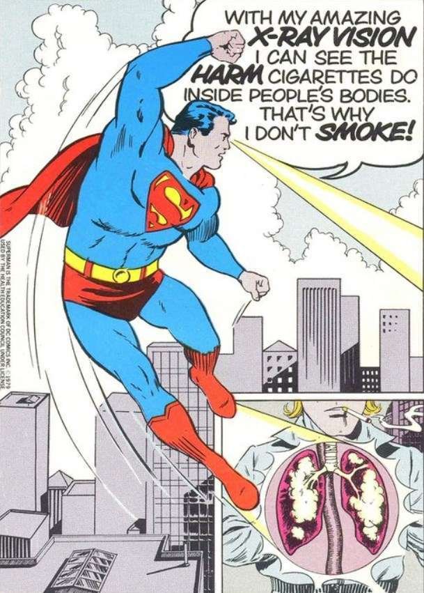 Superman visión de rayos x