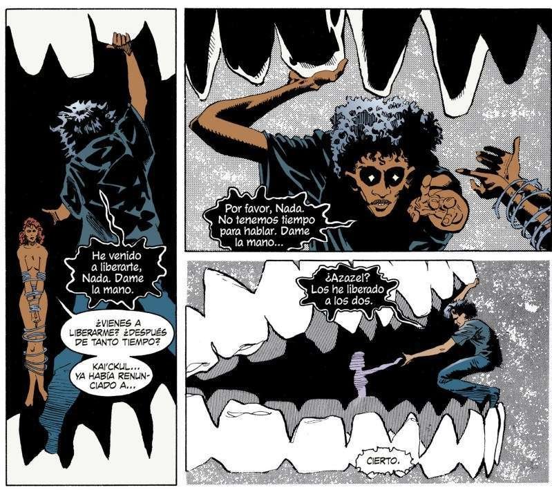 The Sandman entre los dientes