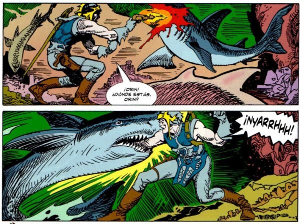 Atacado por un tiburón