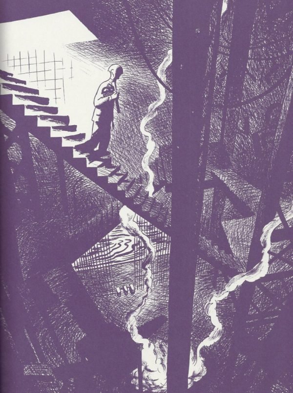 Bajando las escaleras