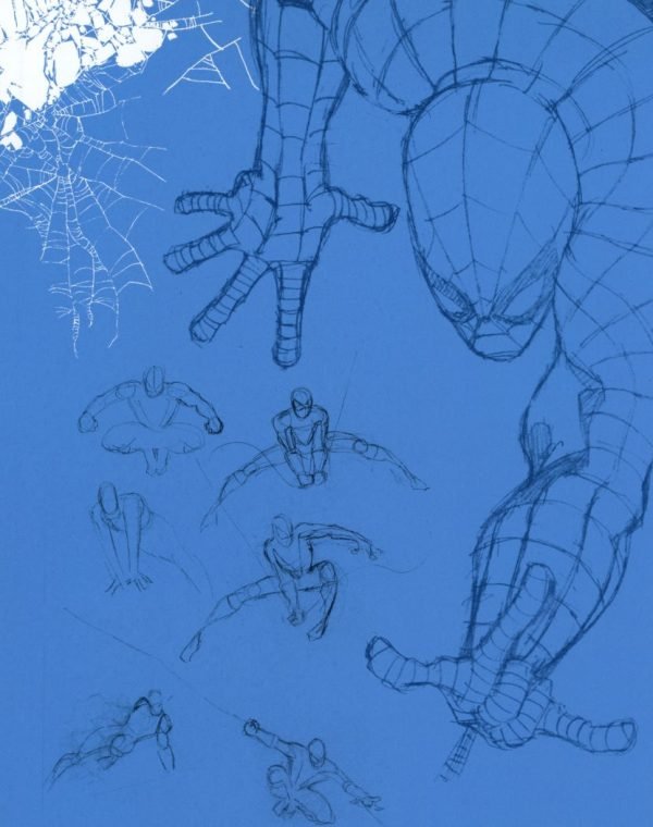 Spiderman Blue. Bocetos