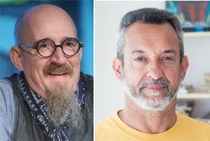 Brian Azzarello (Izquierda) y Eduardo Risso (Derecha) Brian Azzarello (Izquierda) y Eduardo Risso (Derecha)