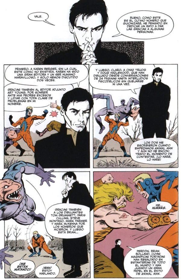 Buddy y Grant Morrison