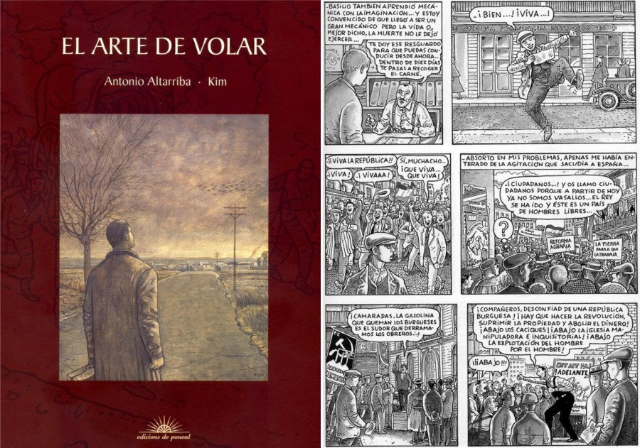 El arte de volar Portada y viñeta El arte de volar Portada y viñeta