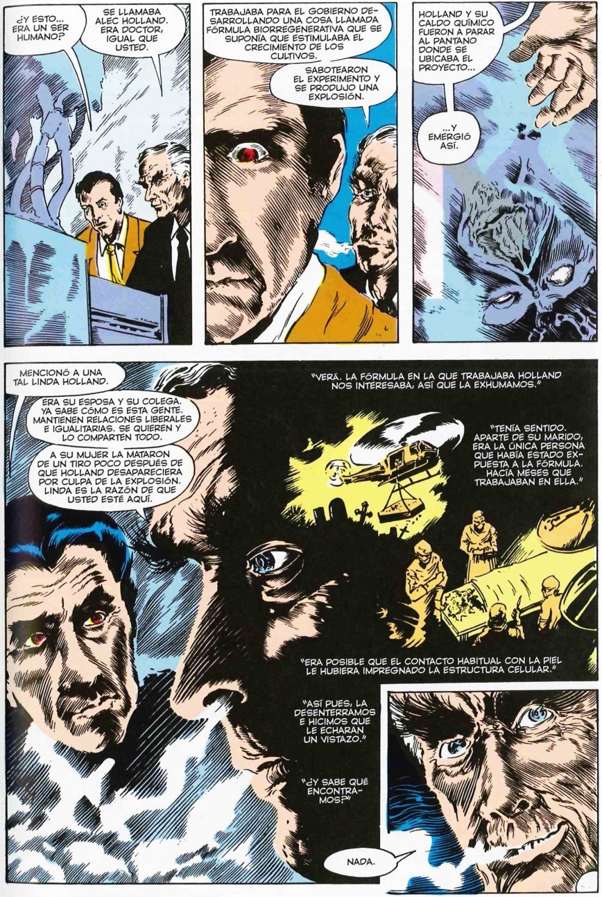 El nacimiento como La Cosa del pantano