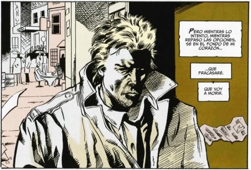 John Constantine en una viñeta de Hellblazer