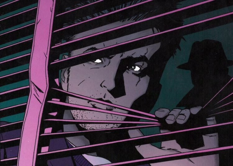 La escena del crimen detrás de la ventana