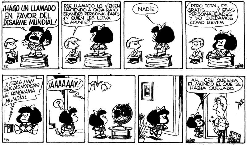 Mafalda desarme mundial