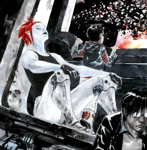 Mirando el espacio a trav es de la ventana de la nave