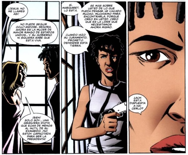 Mujeres luchando por mantener en pie la civilización