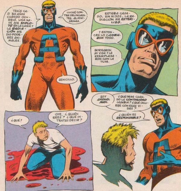 Número #19 de Animal Man. Buddy hace pública su identidad secreta