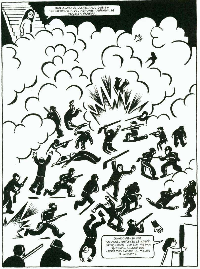 Persépolis Libro 2 violencia