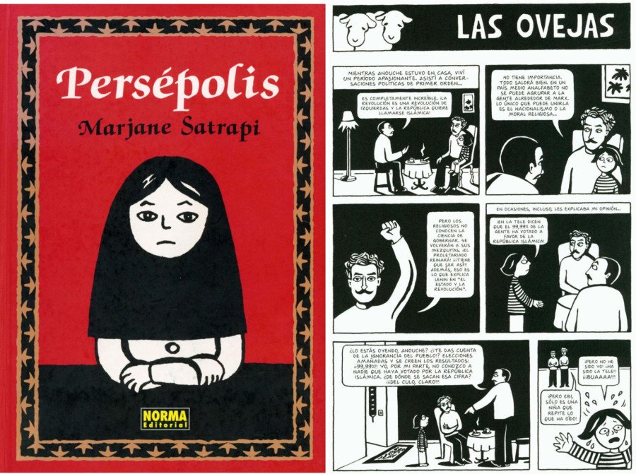 Persepolis Portada y viñeta Persepolis Portada y viñeta