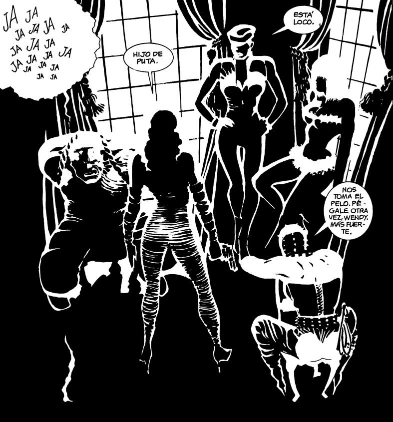 Algunos personajes de la obra