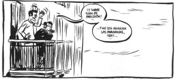 Píldoras azules en el balcón