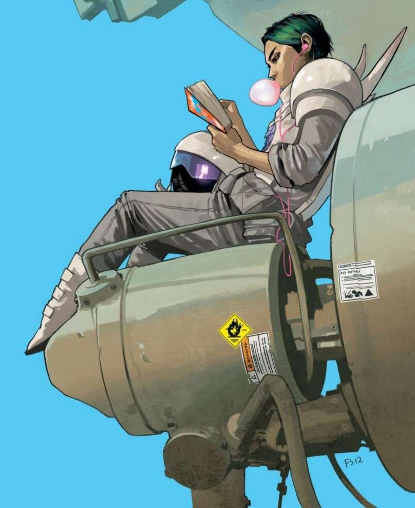 Portada Saga #8 Estilo creativo de Fiona Staples