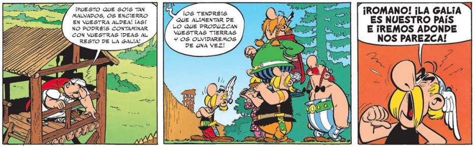 Romano amenazando a los galos