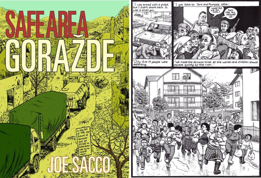 Safe Area Goražde Portada y viñeta Safe Area Goražde Portada y viñeta