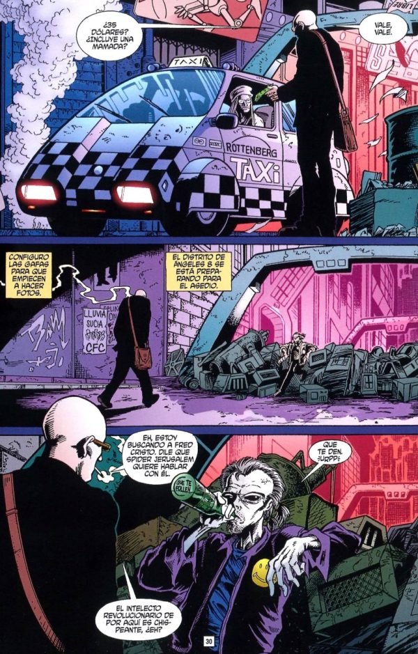 Transmetropolitan ambiente futurista