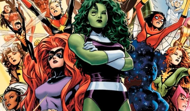 Varias mujeres en cómics