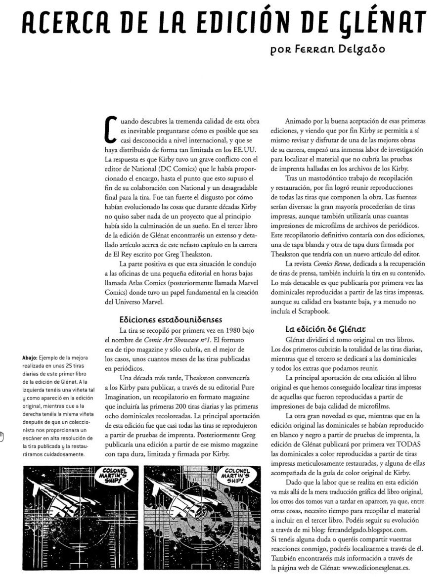 Acerca de la edición de Glénat Acerca de la edición de Glénat