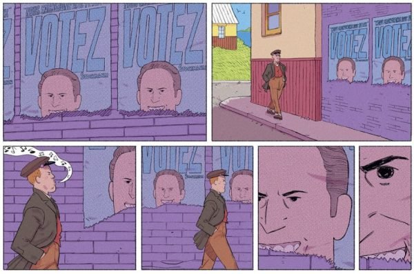 Carteles para las votaciones rotos