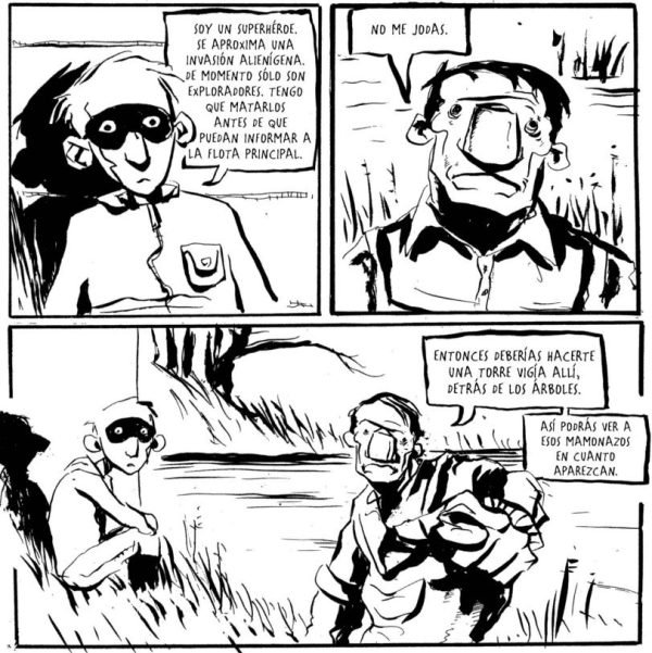 Disfrazado de superhéroe