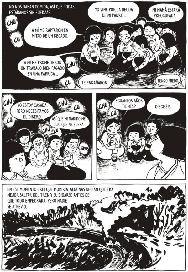 En un vagón de tren