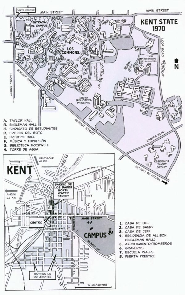Kent State Mapa en el Prólogo Kent State Mapa en el Prólogo