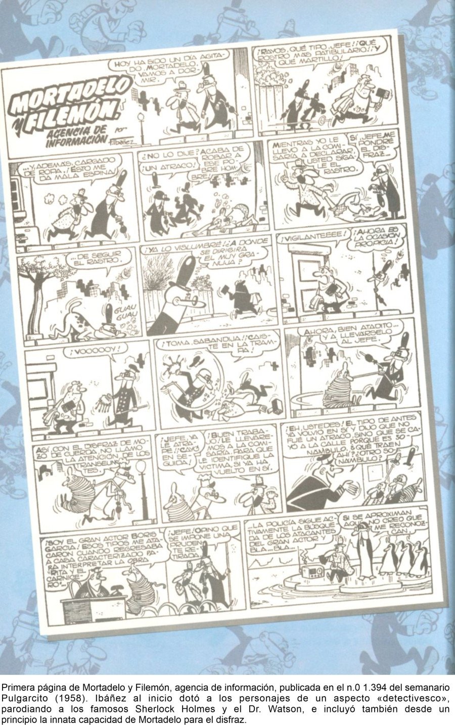 Primera página de Mortadelo y Filemón, agencia de información