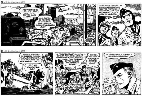 Restos del cohete en el mar Restos del cohete en el mar