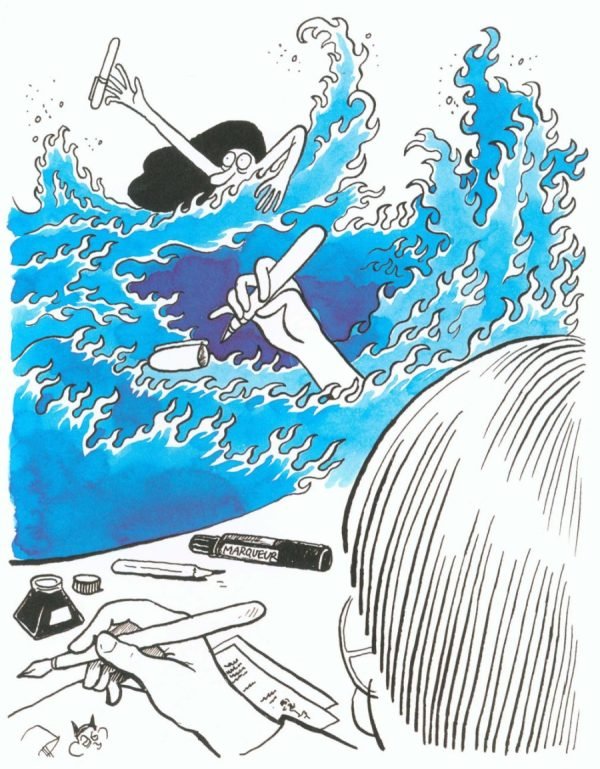 Seguir dibujando Uso del color azul