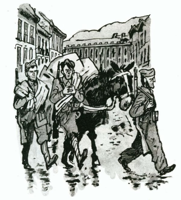 Soldados con un burro Soldados con un burro