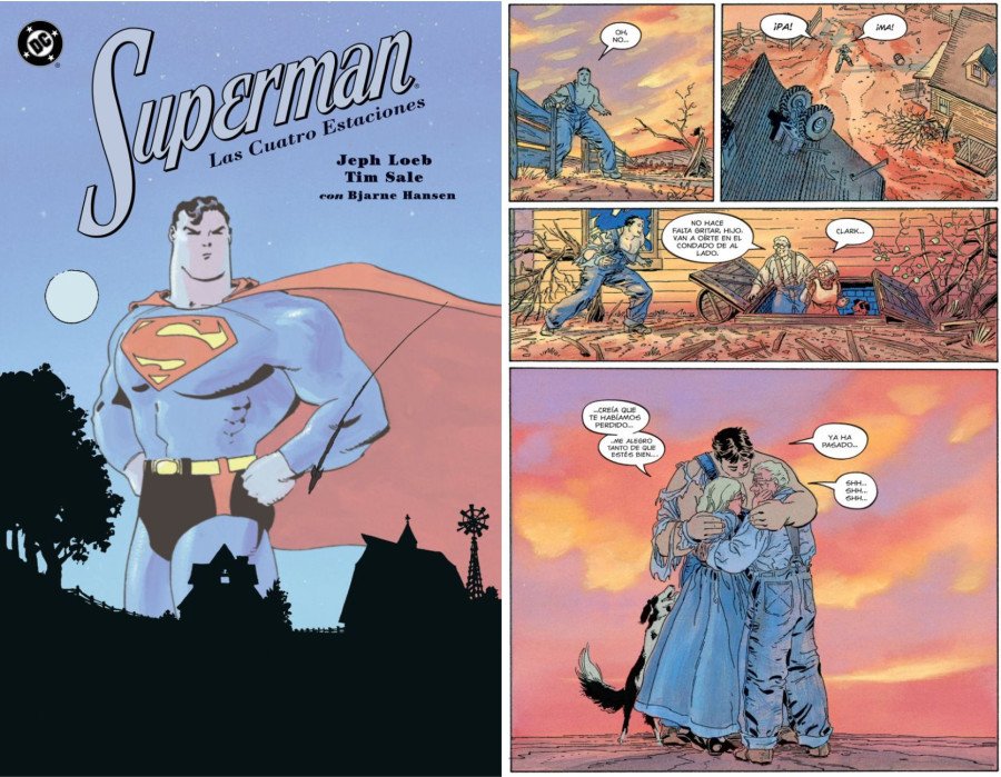 10 Joyas Autoconclusivas de Superman. Superman Las Cuatro Estaciones Portada y viñeta