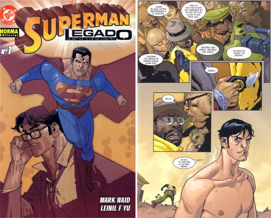 10 Joyas Autoconclusivas de Superman. Superman Legado Portada y viñeta