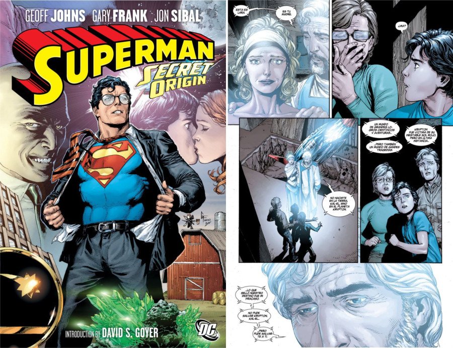 10 Joyas Autoconclusivas de Superman. Superman Orígenes Secretos Portada y viñeta