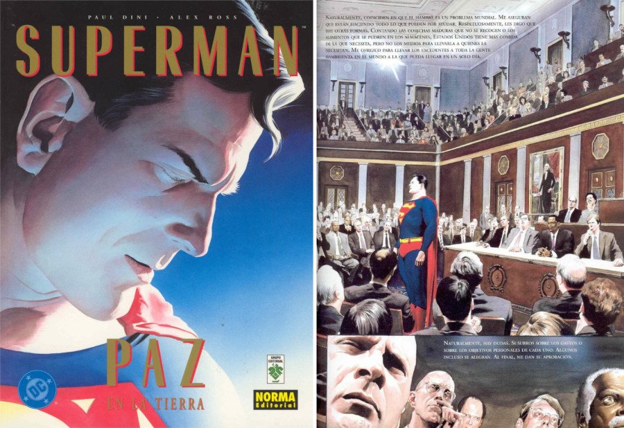 10 Joyas Autoconclusivas de Superman. Superman Paz en la Tierra Portada y viñeta