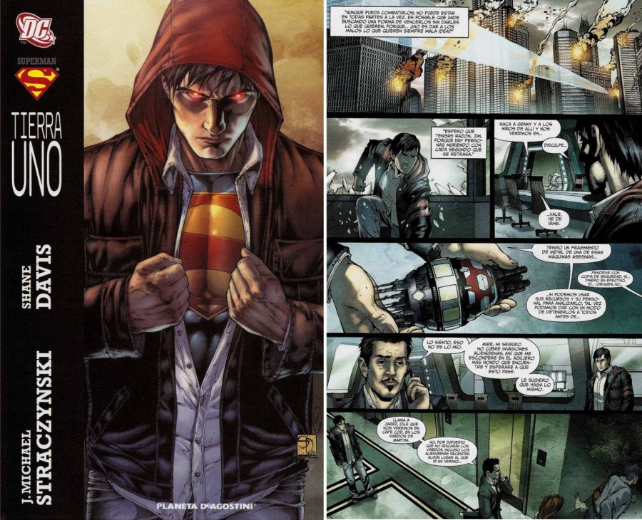 Superman Tierra Uno Portada y viñeta