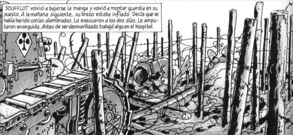 Tanque en las alambradas