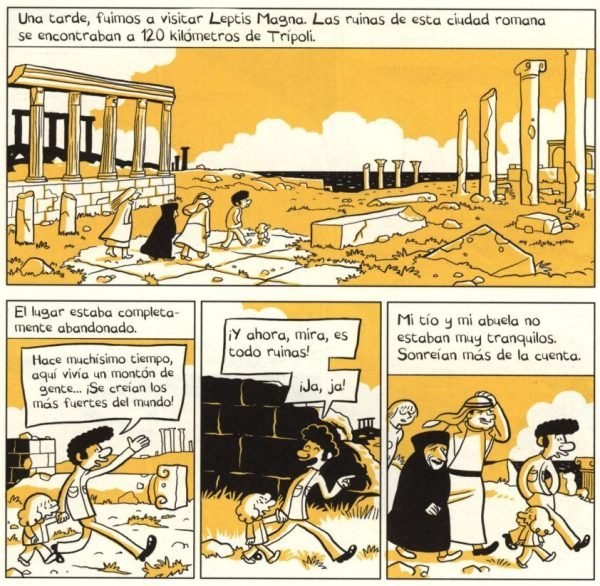 Visitando las ruínas de Leptis Magna a 120 Km de Trípoli