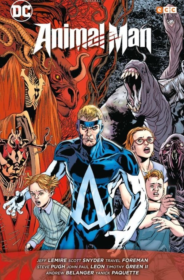 Jeff Lemire. Animal Man El Reino Rojo Portada
