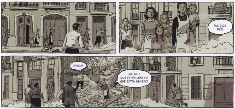 Edificio destrozado por una bomba Edificio destrozado por una bomba