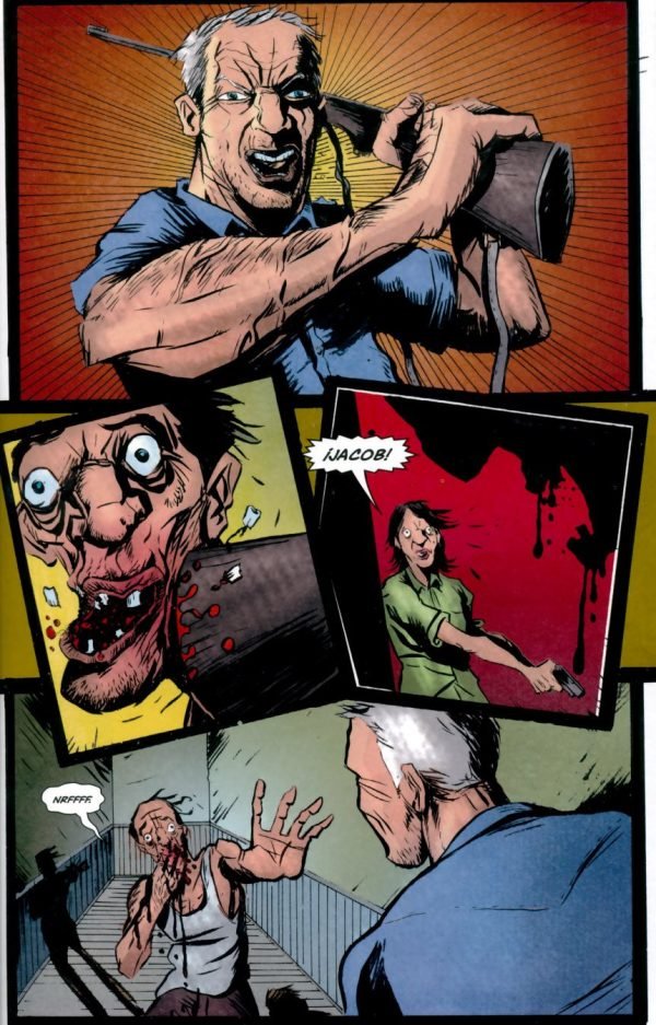 Golpe en la cara con la culata de la escopeta