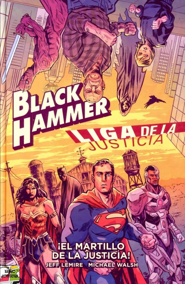 Jeff Lemire Black Hammer Liga de la Justicia Portada