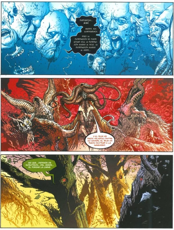 La Cosa del Pantano. El Infierno Verde Viñeta#2