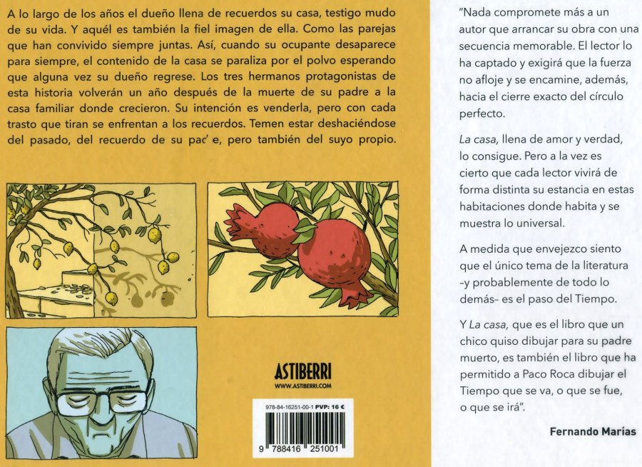 La casa de Paco Roca Contraportada La casa de Paco Roca Contraportada