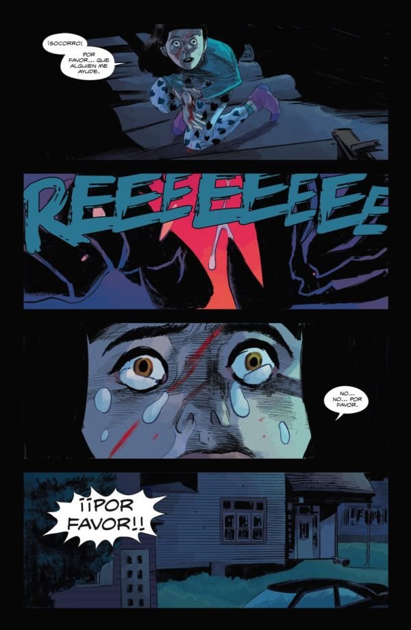 Niá asustada es acechada por el monstruo