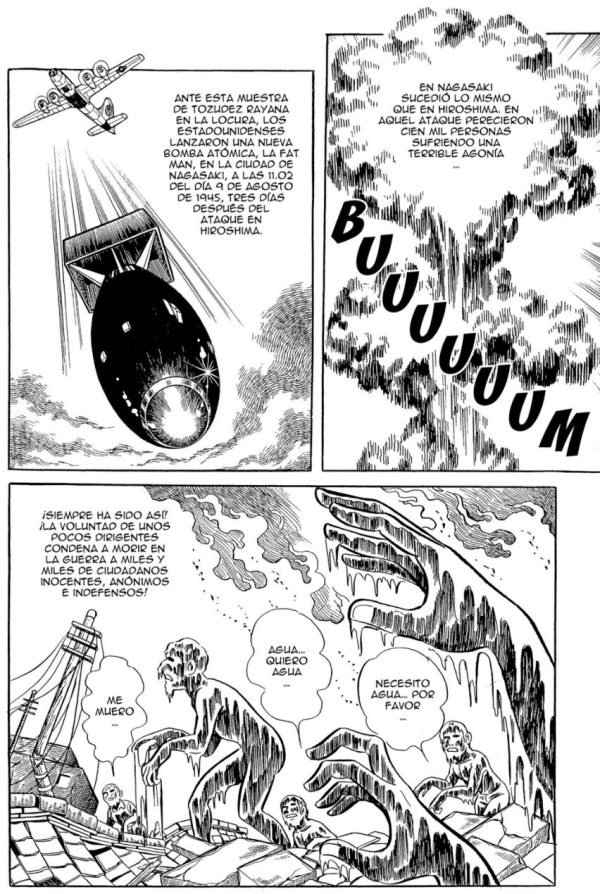 Pies descalzos. Una historia de Hiroshima Nueva bomba en Nagasaki, la Fat Man