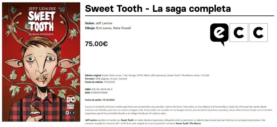 Sweet Tooth La saga completa